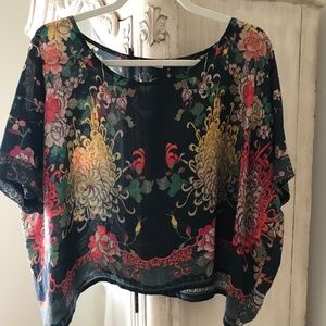 Johnny Was Silk short tunic